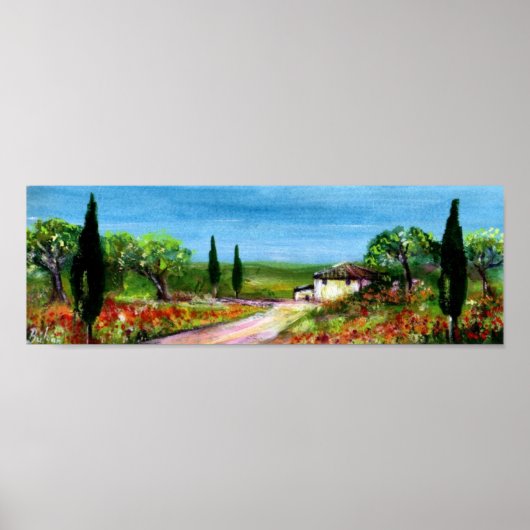 POSTER PAYSAGE DE TOSCANE 4 (Devant)