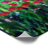 POSTER PAYSAGE DE TOSCANE AVEC DES COQUELICOTS (Coin)