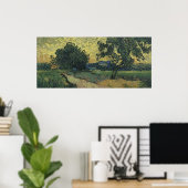 Poster Paysage de Van Gogh à Twilight (Bureau à domicile)