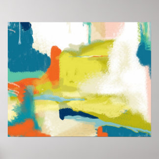 Poster Paysage déconstruit deux