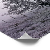 Poster Paysage des arbres d'hiver (Coin)