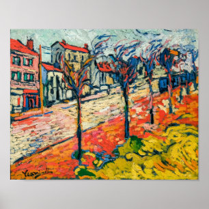 Poster Paysage des banlieues Maurice de Vlaminck