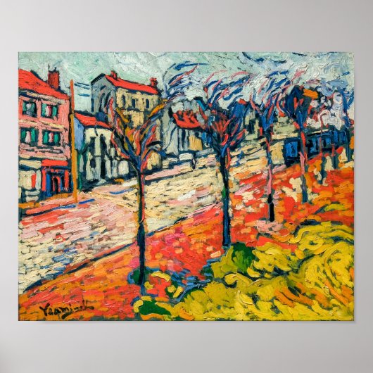 Poster Paysage des banlieues | Maurice de Vlaminck | (Devant)