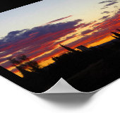 Poster Paysage des Braises du Crépuscule (Coin)