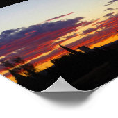 Poster Paysage des Braises du Crépuscule (Coin)