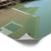 Poster Paysage des fjords en Norvège (Coin)