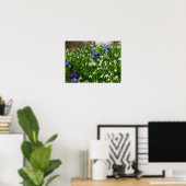 Poster Paysage des fleurs du début du printemps (Bureau à domicile)