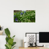 Poster Paysage des fleurs du début du printemps (Bureau à domicile)