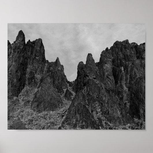 Poster Paysage des montagnes (Devant)
