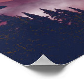 Poster Paysage des montagnes cramoisies (Coin)