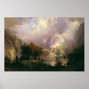 Poster Paysage des Rocheuses par Albert Bierstadt
