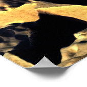 Poster Paysage désertique abstrait (Coin)