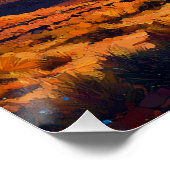 Poster Paysage désertique avec Formation de grès (Coin)