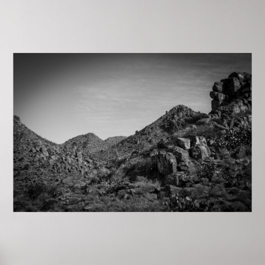 Poster paysage désertique avec graffitis (Devant)