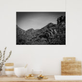 Poster paysage désertique avec graffitis (Cuisine)