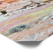 Poster Paysage désertique de la vallée de feu Photo (Coin)