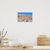 Poster Paysage désertique de la vallée de feu Photo (Cuisine)