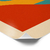 Poster Paysage Désertique Géométrique Vibrant (Coin)