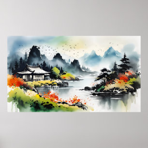 Poster Paysage d'été