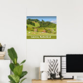 Poster Paysage d'été en Suisse (Bureau à domicile)