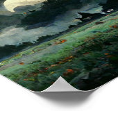 Poster Paysage d'Halloween éffrayant (Coin)