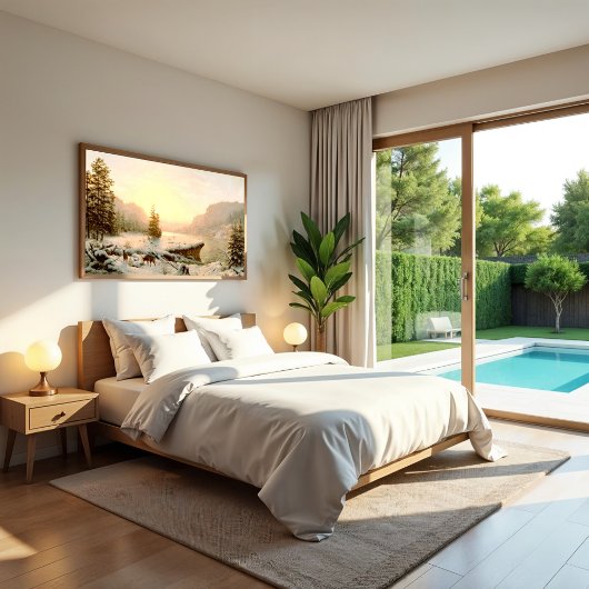 Poster Paysage d'hiver