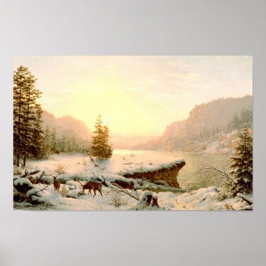 Poster Paysage d'hiver (Devant)