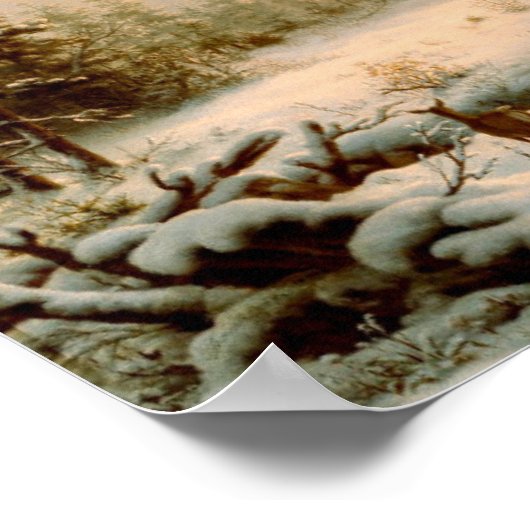 Poster Paysage d'hiver (Coin)