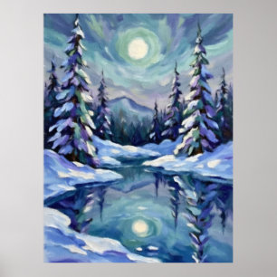 Poster Paysage d'hiver