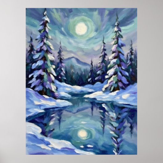 Poster Paysage d'hiver (Devant)