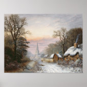 Poster Paysage d'hiver, 1869 (Devant)