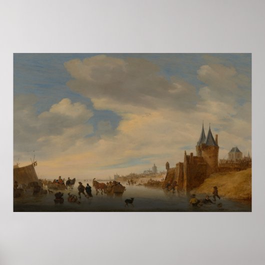Poster Paysage d'hiver à Arnhem | 1653 (Devant)