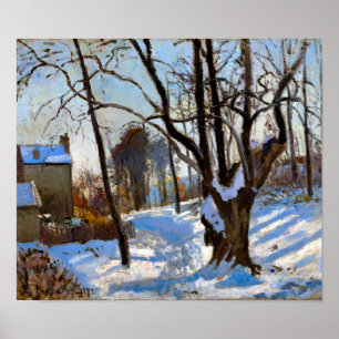 Poster Paysage d'hiver à Loiveciennes Camille Pissarro