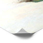 Poster Paysage D'Hiver Avec Lune Levante (Coin)