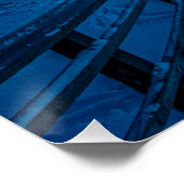 Poster Paysage d'hiver avec pinède enneigée (Coin)