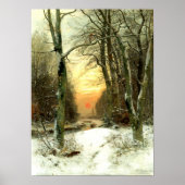 Poster Paysage d'hiver, Beaux-arts (Devant)