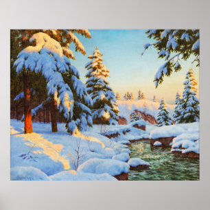 Poster Paysage d'hiver, Bessonof