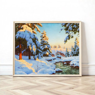 Poster Paysage d'hiver, Bessonof