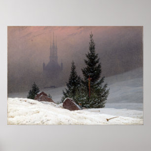 Poster Paysage d'hiver de Caspar David Friedrich