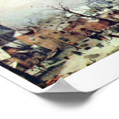 Poster Paysage D'Hiver Par Avercamp Hendrik (Coin)