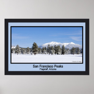 Poster Paysage D'Hiver San Francisco Pics En Neige