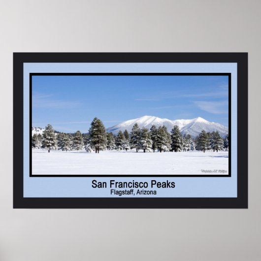 Poster Paysage D'Hiver San Francisco Pics En Neige (Devant)