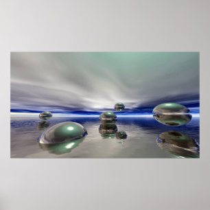 Poster Paysage d'imaginaire de Sci fi