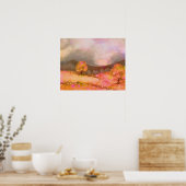 Poster Paysage Dreamy Rose Orange (Cuisine)