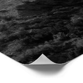 Poster Paysage du canyon Caprock noir et blanc 16x20 (Coin)