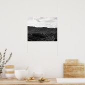 Poster Paysage du canyon Caprock noir et blanc 16x20 (Cuisine)