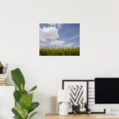Poster paysage du champ de canola prêt à la récolte (Bureau à domicile)
