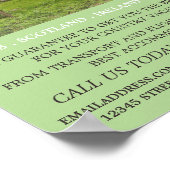 Poster Paysage du château, Agence de Voyage Publicité (Coin)