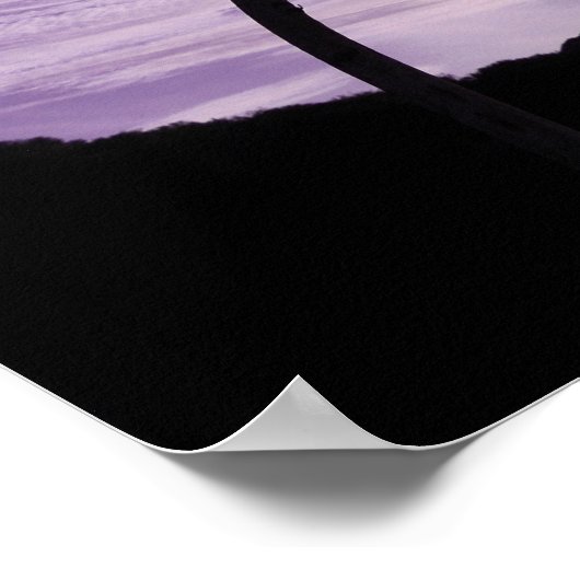 Poster Paysage du ciel pourpre (Coin)