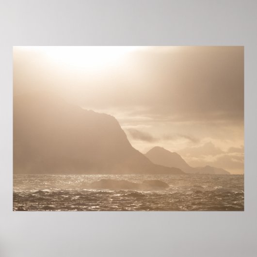 Poster Paysage du coucher du soleil (Devant)